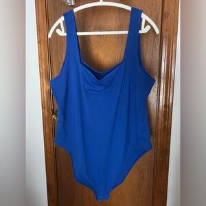 Old Navy Blue Square Neck Bodysuit Size 3X